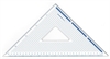 Rumold trekanter 45gr. el. 60gr., 36cm, med skærekant af stål