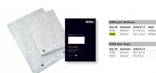 Tegneblok Dürex Duria A3 29,7m x 42,0cm fra schoellershammer 200gram glat papir