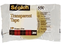 Scotch 550 Tape, 15 mm x 33m - transparent