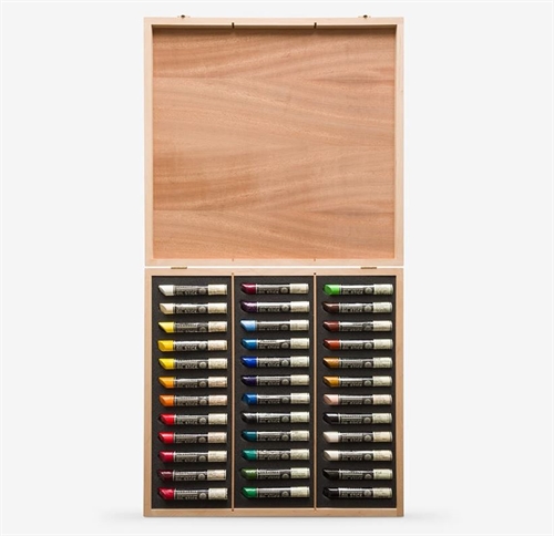 Sennelier Artist Oil Sticks 36 stk x 38 ml i træbox
