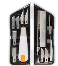 Fiskars  skære- mejsle- og savesæt, L: 15 cm, B: 3 cm