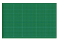 Skærepladeunderlag 80 x 120cm farve grøn 