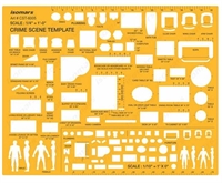 Design skabelon 28 x 21,5cm - Crime Scene Template