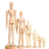 Tegnedukke modeldukke trædukke 30cm højde kvinde  eller mand