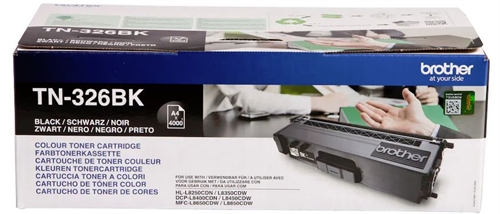 Brother Toner TN-326BK / TN326BK - Sort