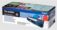 Brother Toner TN-328BK / TN328BK - Sort