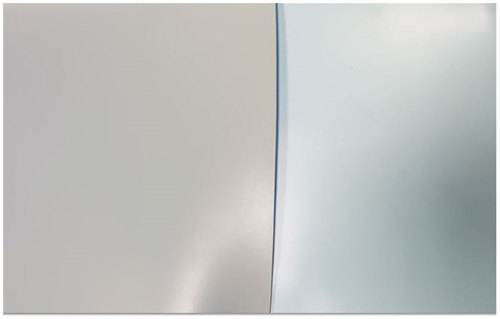Tegnebordsbelægning 100cm lysgrøn/hvid