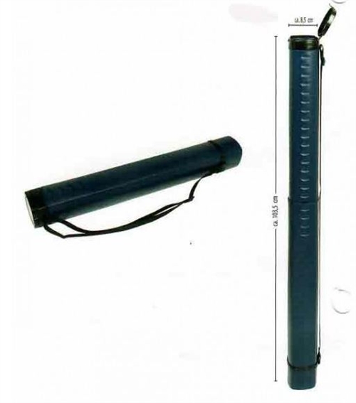 Tegnerør  længde 50 / 90cm, teleskoprør, Ø10 cm med skulderrem