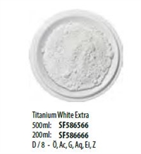 Pigment farve 500 ml. Titanium White Extra