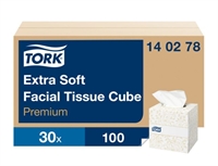 TORK 2-lags ansigtsservietter no. 140278  30 x 100stk.