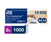 Tork 15850 Premium servietter N4  8000 stk. 21,6x16,5cm  hvid, 2 lags