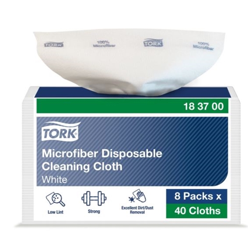 Tork 183700 Mikrofiber rengøringsklud, engangsklud