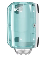 Tork dispenser M1 nr. 658000 Turkis/hvid og 658008 Sort/Rød  