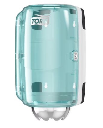 Tork dispenser M1 nr. 658000 Turkis/hvid og 658008 Sort/Rød  