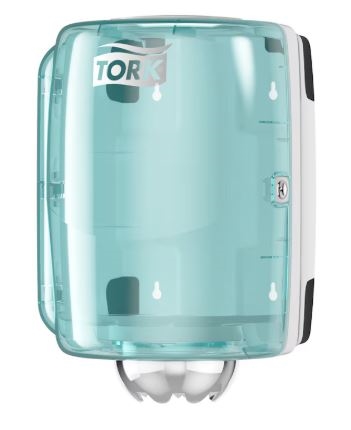 Tork dispenser M2 nr. 659000 Turkis/hvid og 659008 Sort/Rød  