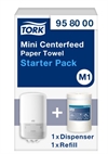 TORK Starter Pack Mini 415, aftørringspapir, centerfeed Mini M1