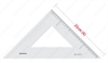 Isomars trekant Acryl  45gr. 25cm med lige kant
