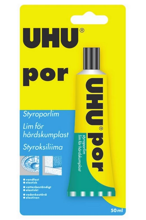 UHU por lim til skumplast og hobby 40 gram