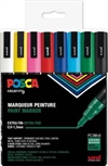 Uni POSCA PC-3M sæt med 8 penne