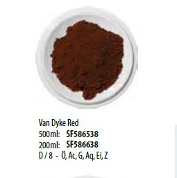 Pigment farve 500 ml. Van Dyke Red