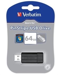 Verbatim USB key 64GB Store \'N\' Go Pin Stribe