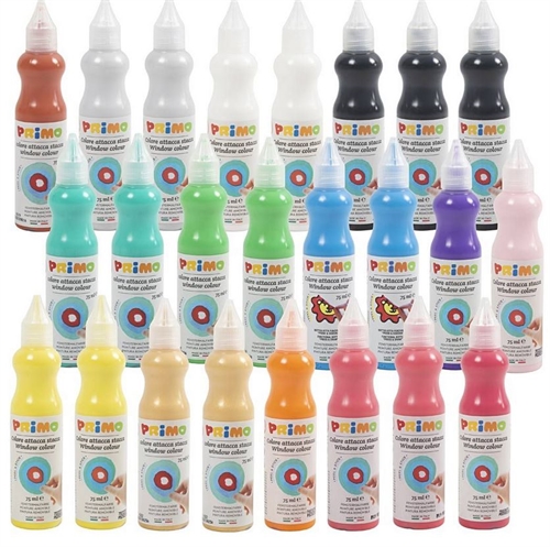 Vinduesmaling Primo 24x75 ml assorterede farver
