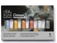 Winsor & Newton Cotman Metallic akvarelmaling  6 x 8ml tuber