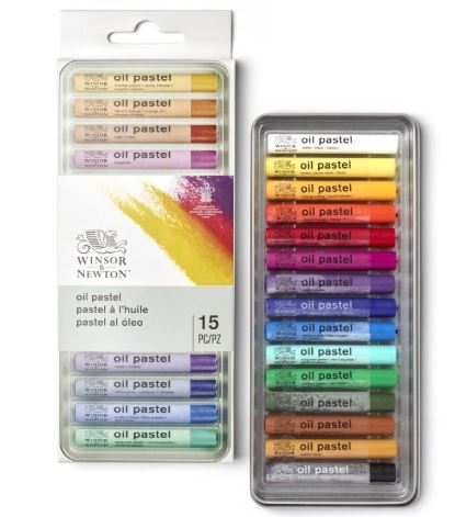 W&N oliepastel farver i sæt med 15 stk.