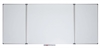 Whiteboard tavle foldetavle 100cm x 150cm (100x300cm) Fragtfri levering.