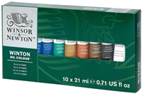 Winsor Newton Oliefarve sæt Winton med 10 tuber 21ml.