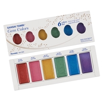 Vandfarve akvarelfarve ZIG - Gansai Tambao Colors 6 colors set
