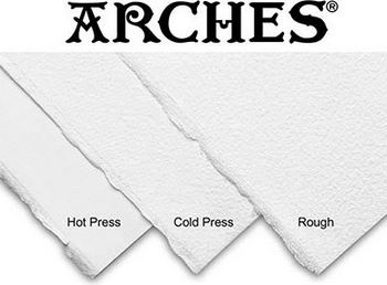 Arches akvarelpapir i rulle, 113cm 9,14 m - rough/cold/hot pressed