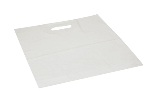 Bæreposer 15L (40x45 cm) - hvid LDPE - 50 stk