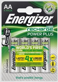 Batteri  Energizer AA genopladeligt 4/pk.