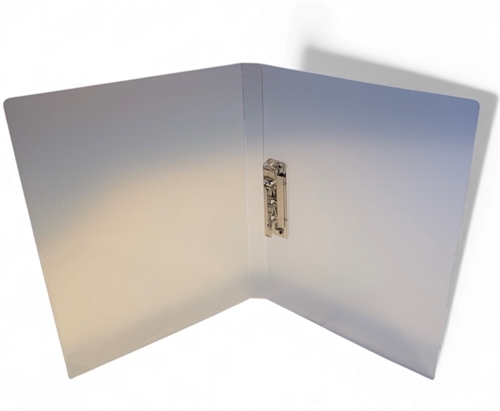 BIO PP A4 rapportmappe  med skrålomme og clipsmekanisme