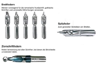 Bredpenne  redispenne skriftpenne m.m. 25 stk. pr. ps.