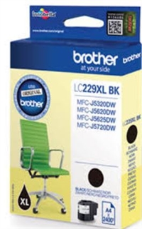 Brother blækpatron  LC 229 XL BK, sort, stor patorn