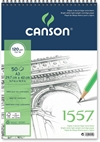 Canson A3 tegnepapir 1557 - 120gram  blok med spiral, 50 sider