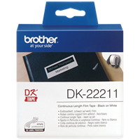 Brother DK22211 - Plasttape 29mm HVID - 15,24 meter