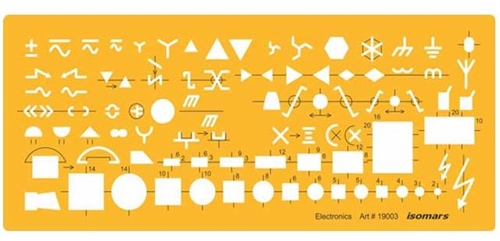 Electronics skabelon 20,9 x 8,9cm