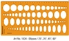 Elipseskabelon 25gr, 35gr. 45gr. 60gr.