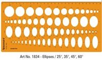 Elipseskabelon 25gr, 35gr. 45gr. 60gr. UDSOLGT