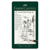 Faber Castell træblyantsæt 9000 Design  - Sæt 5B til 5H