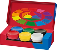 Faber Castell Tempera/Quache farver 6 pots a 20ml.