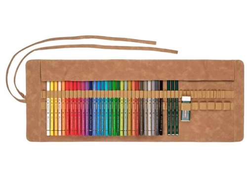 Faber Castell Polychromos farveblyanter gaveæske Kunstlæder 30 stk. + tilbehør