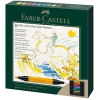 Faber-Castell  Pitt Artist Dual marker box med 10 penne