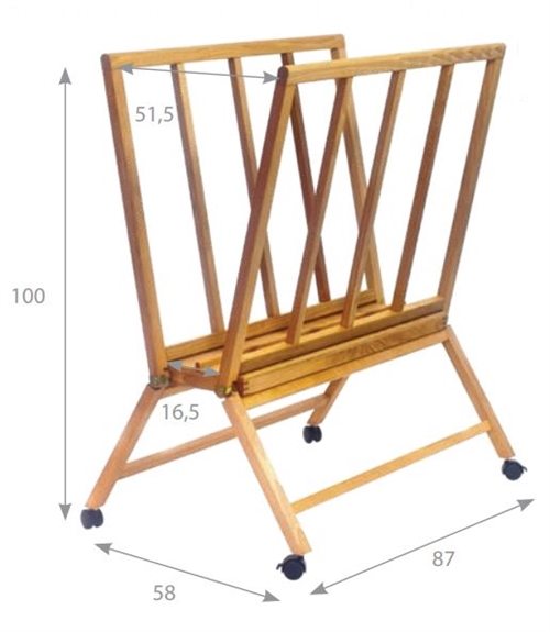 Billedholder/grafikvugge Model E83 Rhodes  BxDxH: 87x58x100 cm