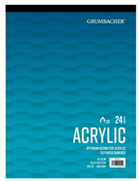 Grumbacher Akryl blok 300 gram 22,9 x 30,5 cm  24 ark