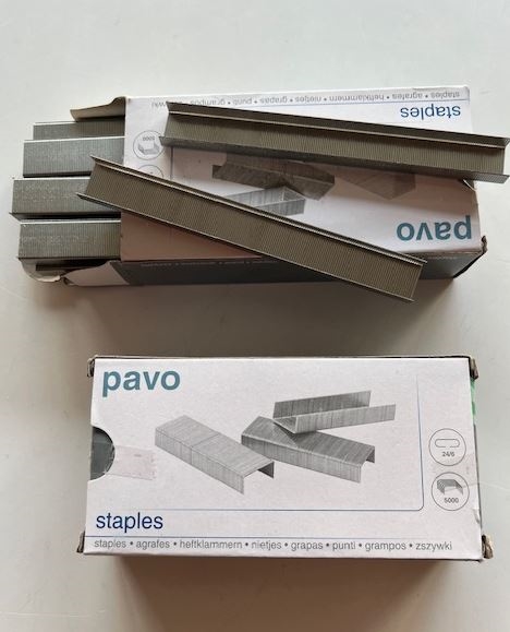 Hæfteklamme  24/6 galvaniseret  5000/pk.