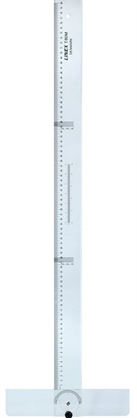 Linex hovedlineal T80M, 80 cm med facet og tuschkant